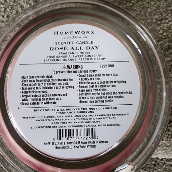homeworx Other Homeworx Rose All Day 4 Wick Candle Poshmark